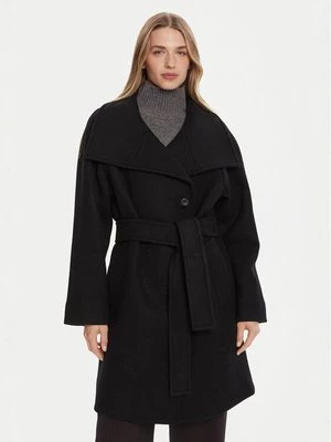 Obrázek produktu Calvin Klein Vlněný kabát LV044D557G Černá Regular Fit