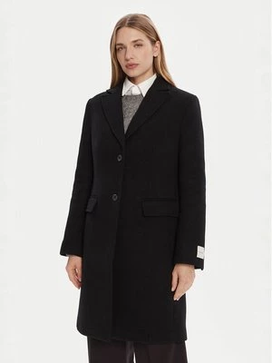 Obrázek produktu Calvin Klein Vlněný kabát LV044D558G Černá Slim Fit