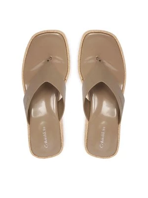 Obrázek produktu Calvin Klein Žabky Block Heel Espa 50 Thong Lth HW0HW02902 Hnědá