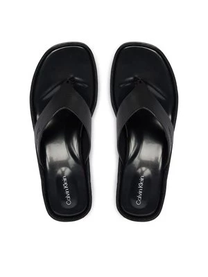 Obrázek produktu Calvin Klein Žabky Block Heel Sndl Thong Lth HW0HW02913 Černá