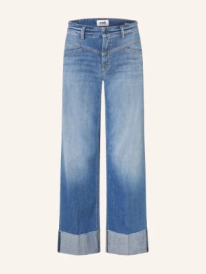 Obrázek produktu Cambio Zvonové Džíny Antonia 5125 mid blue splinted cut hem