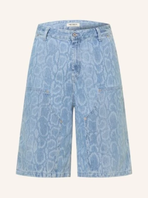 Obrázek produktu Carhartt Wip Džínové Šortky Snake Nixon 3r335 snake camo, blue, bleached
