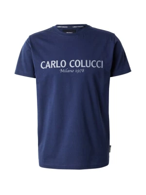 Obrázek produktu Carlo Colucci Tričko 'Di Comun'  námořnická modř / šedá