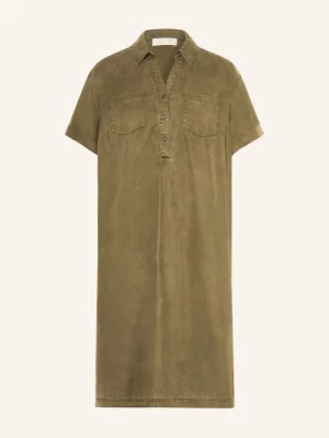 Obrázek produktu Catnoir Košilové Šaty Z Kombinace Materiálů khaki / růžová / tmavě zelená
