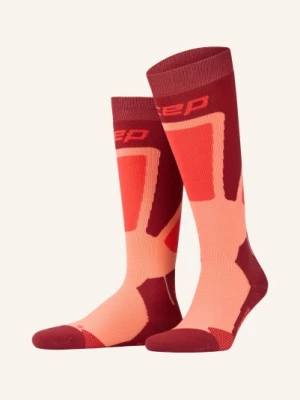 Obrázek produktu Cep Lyžařské Ponožky Ski Thermo Tall tmavě oranžová / tmavě červená / červená