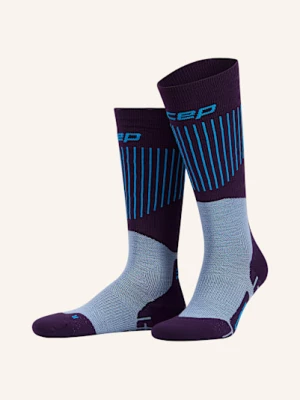 Obrázek produktu Cep Lyžařské Ponožky Ultralight Compression - Tall 3.0 tmavě fialová / modrá