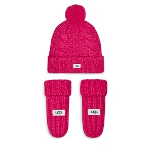 Obrázek produktu Čepice a rukavice Ugg K Infant Knit Set 22726 Růžová