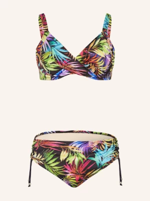Obrázek produktu Charmline Bikiny S Kosticemi Palmeraie View černá / tyrkysová / oranžová
