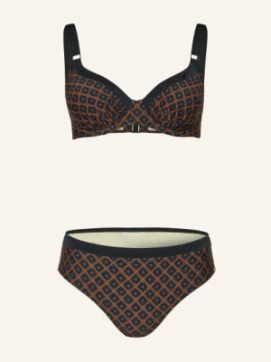 Obrázek produktu Charmline Bikiny S Kosticemi Tobacco Fields černá / hnědá / modrá
