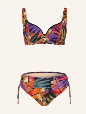 Obrázek produktu Charmline Bikiny S Ramínky Palm Poetry černá / fialová / zelená