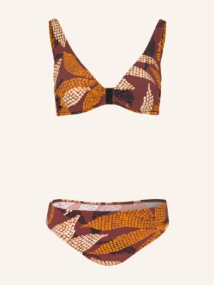 Obrázek produktu Charmline Bustierové Bikiny Golden Dusk hnědá / krémová / tmavě oranžová