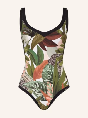 Obrázek produktu Charmline Tvarující Plavky Floral Safari černá / zelená / bílá
