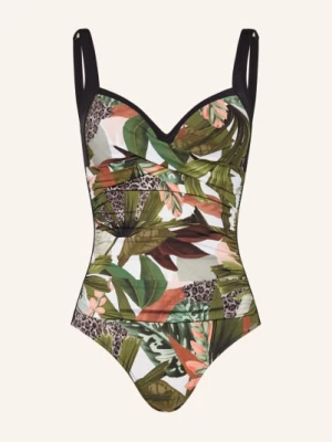 Obrázek produktu Charmline Tvarující Plavky Floral Safari černá / zelená / bílá