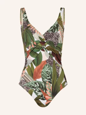 Obrázek produktu Charmline Tvarující Plavky Floral Safari zelená / hnědá / bílá