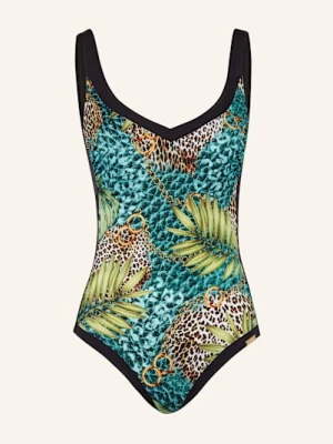 Obrázek produktu Charmline Tvarující Plavky Jungle Jewels černá / zelená / petrolejová
