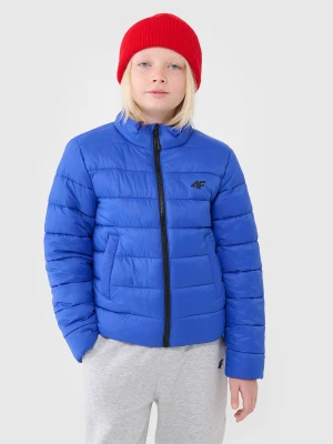 Obrázek produktu Chlapecká péřová bunda s výplní ze syntetického peří - modrá 4F