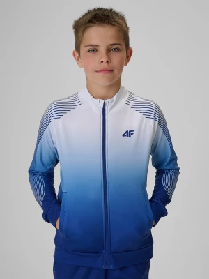 Obrázek produktu Chlapecká regular sportovní mikina bez kapuce - modrá 4F