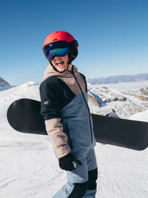 Obrázek produktu Chlapecká snowboardová bunda membrána 10000 - hnědá 4F
