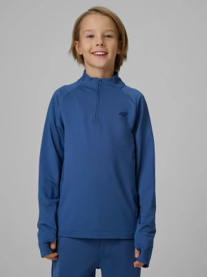 Obrázek produktu Chlapecká sportovní mikina slim bez kapuce - tmavě modrá 4F