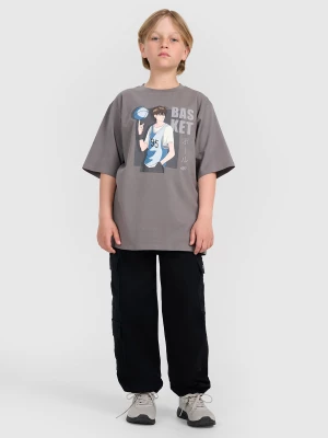 Obrázek produktu Chlapecké casual cargo kalhoty - černé 4F černý