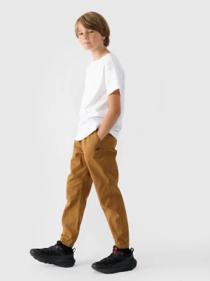 Obrázek produktu Chlapecké kalhoty casual typu jogger - hnědé 4F