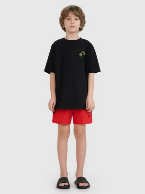 Obrázek produktu Chlapecké plážové šortky typu boardshorts - červené 4F