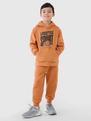 Obrázek produktu Chlapecké tepláky typu jogger - oranžové 4F