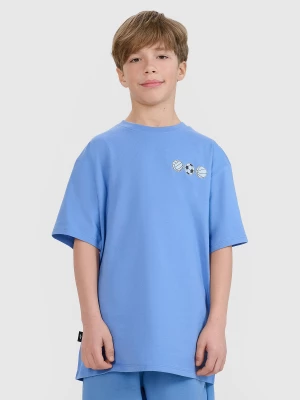 Obrázek produktu Chlapecké tričko oversize s potiskem - modré 4F