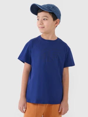 Obrázek produktu Chlapecké tričko oversize s potiskem - modré 4F