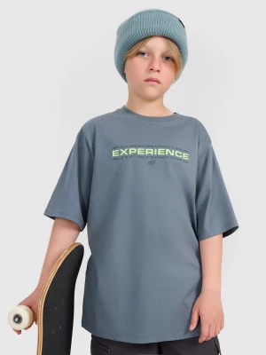 Obrázek produktu Chlapecký oversize T-shirt s potiskem - tyrkysová 4F tyrkysový