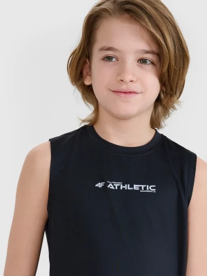 Obrázek produktu Chlapecký sportovní rychleschnoucí tank top - černý 4F