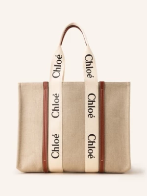 Obrázek produktu Chloé Shopper Woody Large white-brown