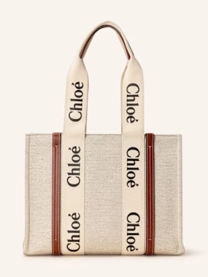Obrázek produktu Chloé Shopper Woody Medium white - brown