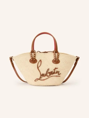 Obrázek produktu Christian Louboutin Kabelka Cabata Mini S Cvočky béžová / zlatá / hnědá