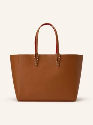 Obrázek produktu Christian Louboutin Nákupní Taška Cabata Large S Pouzdrem A Cvočky koňaková / červená
