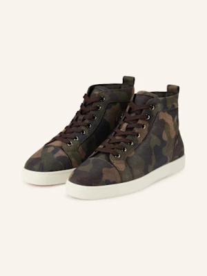 Obrázek produktu Christian Louboutin Vysoké Sneakersy Louise khaki / tmavě hnědá