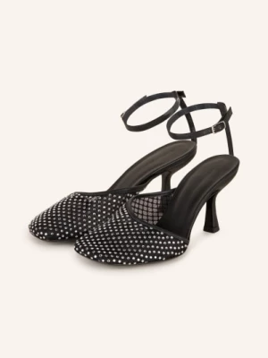Obrázek produktu Christopher Esber Slingpumps S Otevřenou Patou Minette S Ozdobnými Kamínky černá