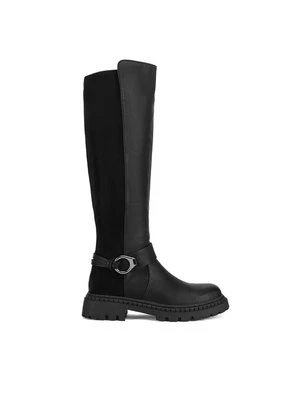 Obrázek produktu Clara Barson Kozačky ve vojenském stylu WS6102-15 Černá