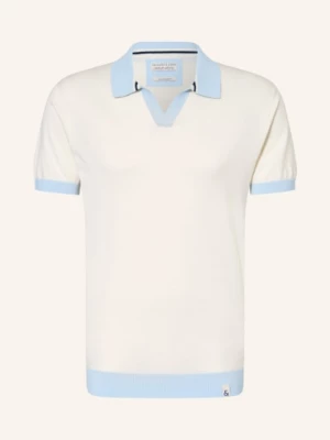 Obrázek produktu Colours & Sons Pletené Polo Tričko krémová / tmavě modrá