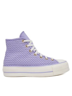 Obrázek produktu Converse Plátěnky Chuck Taylor All Star Lift Platform Knit Kadın Mor A13644C Fialová