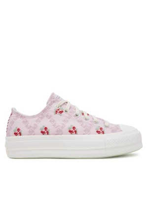 Obrázek produktu Converse Plátěnky Chuck Taylor All Star Lift Platform Rose Cross Stitch A13660C Růžová