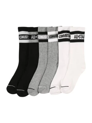 Obrázek produktu CONVERSE Ponožky 'Wordmark Crew'  šedý melír / černá / bílá