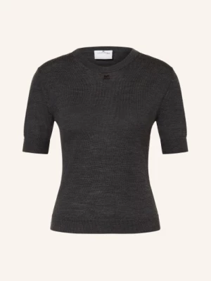 Obrázek produktu Courrèges Pletené Tričko Z Merino Vlny tmavě šedá