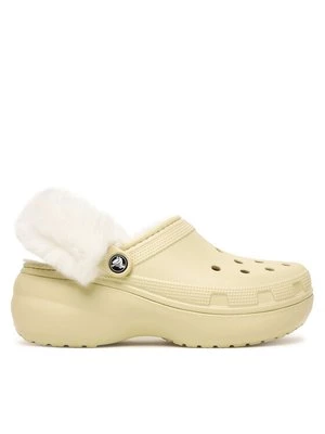 Obrázek produktu Crocs Nazouváky Classic Platform Fuzz Lined Clog 212854 Béžová