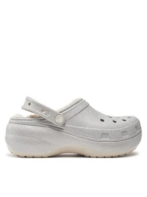 Obrázek produktu Crocs Nazouváky Classic Platform Glitter Lined Clog W 210413 Stříbrná