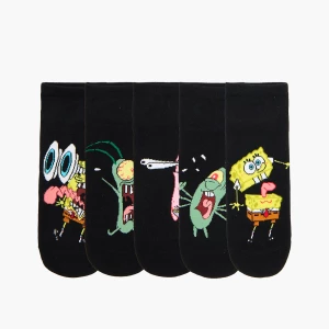 Obrázek produktu Cropp - 5 pack ponožky SpongeBob SquarePants - černý