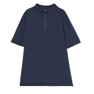 Obrázek produktu Cropp - Bavlněné polo basic - tmavomodrá