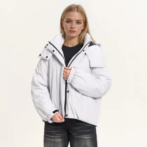 Obrázek produktu Cropp - Bunda bomber s kapucí - světle šedá