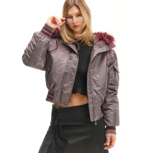 Obrázek produktu Cropp - Bunda bomber s kapucí - tmavě šedá