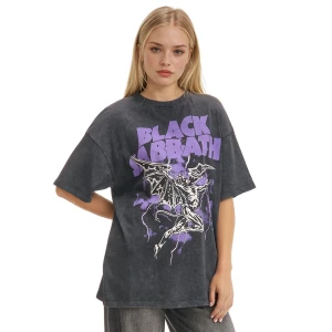 Obrázek produktu Cropp - Černé tričko s potiskem Black Sabbath - černý